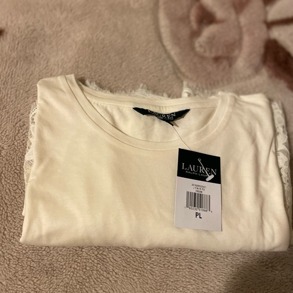 Lauren By Ralph Lauren Petite Long Sleeves With Lace - Picture 7 of 13